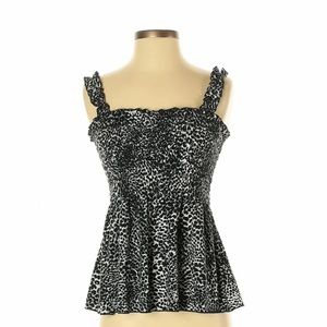 Charming Charlie Women Black Sleeveless Top S